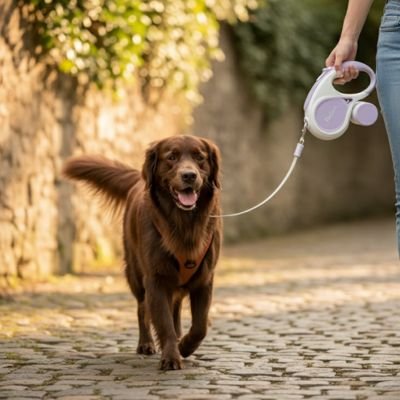 Laisse chien enrouleur